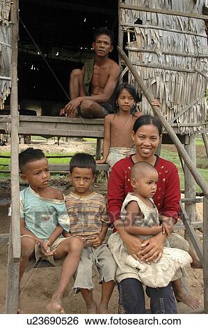cambodia, people, children, person, house, family View Large Photo Image Stock Photograph - cambodia, people, children, person, house, family. Fotosearch
