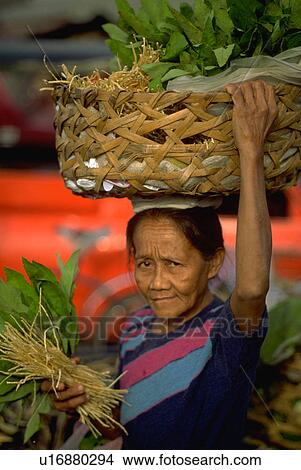 Picture - carries, food, female, old, fruit, woman. Fotosearch