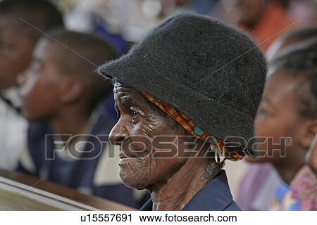 Stock Image - catholic, people, faces, namibia, person, love. Fotosearch