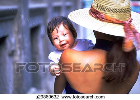 Stock Image - child, baby, girl, hand, love, woman. Fotosearch