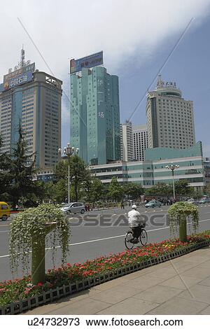 downtown, person, scene, street, china, people View Large Photo Image Stock Image - downtown, person, scene, street, china, people. Fotosearch