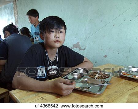 eating, person, boy, mongolia, children, people View Large Photo Image Stock Image - eating, person, boy, mongolia, children, people. Fotosearch