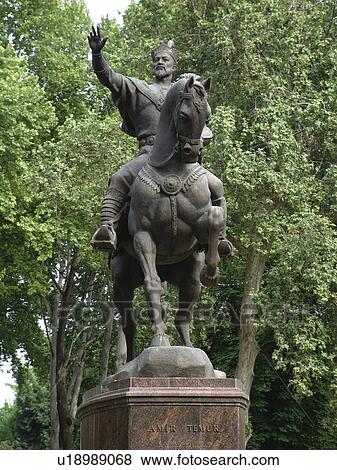 Stock Photo - empire, horse, asia, central, person, people. Fotosearch