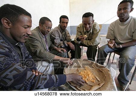 Stock Photo - ethiopia, people, home, person, house, food. Fotosearch