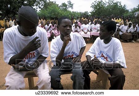 Stock Image - ghana, person, 7691, children, school, people. Fotosearch