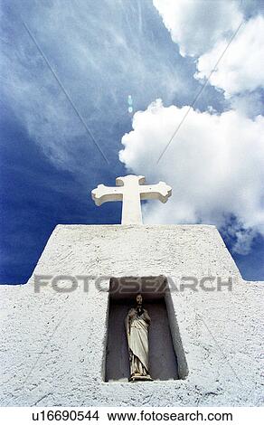 Picture - grave, brutalize, religious, religion, cross. Fotosearch
