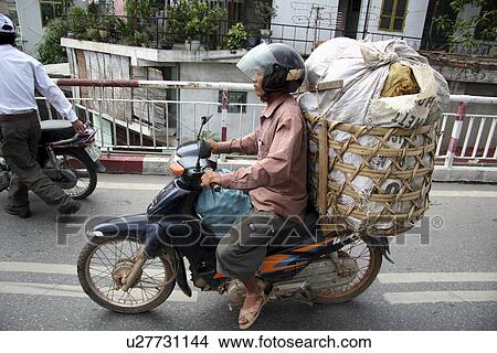 Picture - hanoi, person, scene, street, vietnam, people. Fotosearch