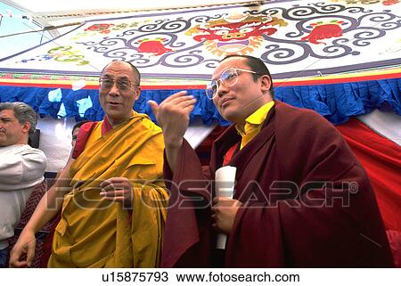 Stock Image - holy, lama, buddhism, monk, tibet, dalai. Fotosearch