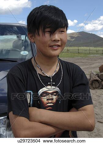 jimmi, person, boy, mongolia, children, people View Large Photo Image Picture - jimmi, person, boy, mongolia, children, people. Fotosearch