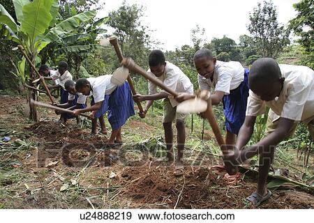 Stock Photo - kids, person, tanzania, children, school, people. Fotosearch
