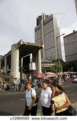 Stock Image - latin, person, caracas, downtown, venezuela, people. Fotosearch