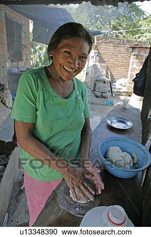 Stock Image - making, people, female, honduras, person, woman. Fotosearch