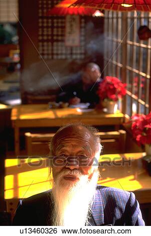 Stock Photograph - male, beard, white, long, old. Fotosearch