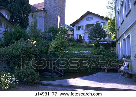Stock Photo - male, garden, park, rests, native. Fotosearch