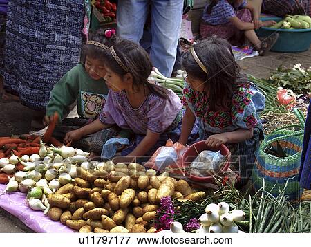 Stock Photo - market, person, mayan, weekly, guatemala, people. Fotosearch