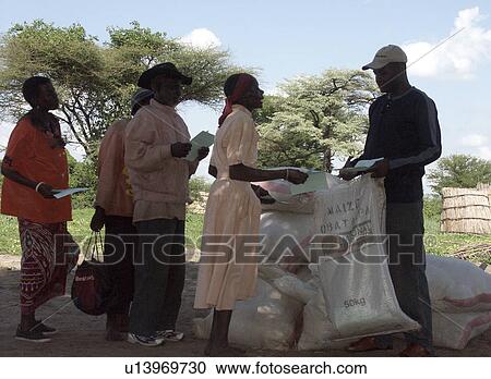 Stock Image - mashi, border, kaunga, zambia, person, people. Fotosearch