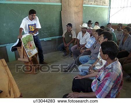 Stock Image - meeting, water, book, person, people, background. Fotosearch