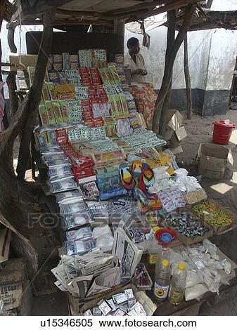 Stock Photography - mongu, person, shop, small, zambia, people. Fotosearch