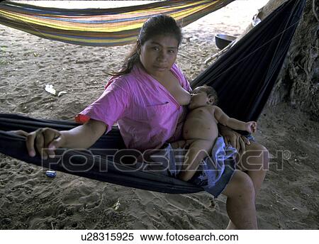 Stock Photography - mother, child, nicaragua, 4076, person, people. Fotosearch