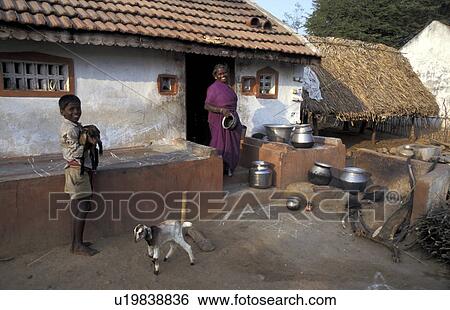 nadubadum, house, india, home, person, people View Large Photo Image Stock Photograph - nadubadum, house, india, home, person, people. Fotosearch