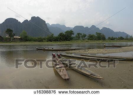 nam, people, boats, laos, person, water View Large Photo Image Stock Photograph - nam, people, boats, laos, person, water. Fotosearch