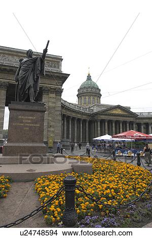 Picture - nevsky, person, cathedral, kazan, russia, people. Fotosearch