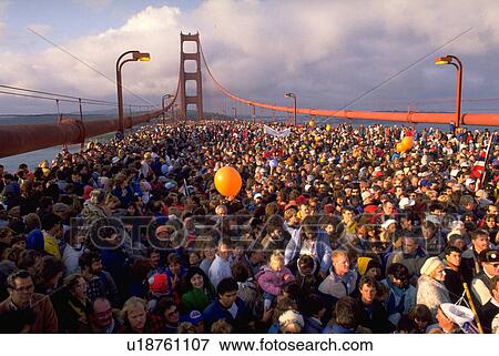 Stock Photo - party, golden, crowd, people, family. Fotosearch