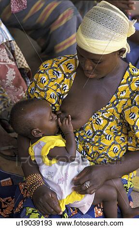 Stock Image - people, mother, benin, person, baby. Fotosearch