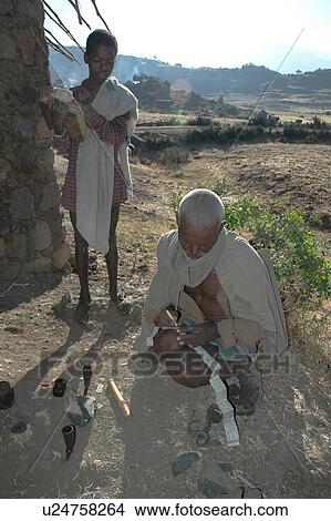 Picture - person, ethiopia, book, art, people. Fotosearch