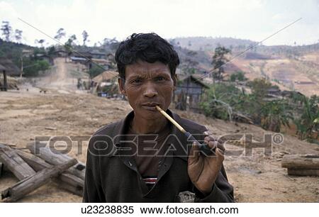 Stock Photography - person, smoking, thailand, 9391, people. Fotosearch