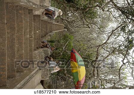 Stock Image - phi, person, leading, steps, laos, people. Fotosearch