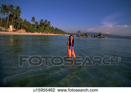 philippines, beach, borocay, female, water, woman View Large Photo Image Stock Image - philippines, beach, borocay, female, water, woman. Fotosearch