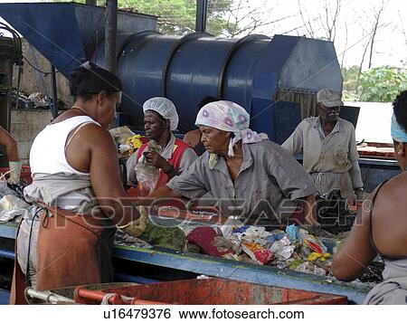 Stock Photograph - picking, person, scavengers, registered, brazil, people. Fotosearch