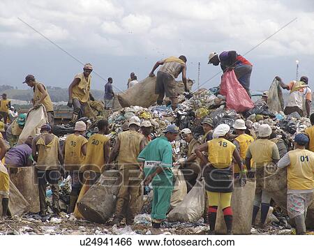Stock Photograph - picking, person, scavengers, registered, brazil, people. Fotosearch