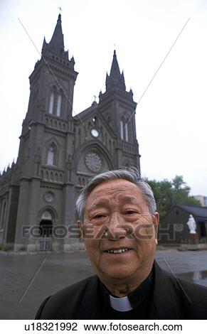 Stock Image - pios, person, bishop, china, 7174, people. Fotosearch