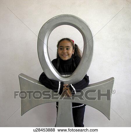 Stock Photo - posing, girl, egypt, 8012, person, people. Fotosearch