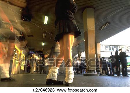 Stock Image - posture, girl, ballet, japanese, school, people. Fotosearch