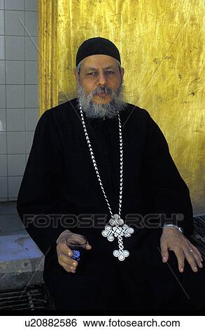 Stock Photograph - priest, person, father, egypt, 3856, people. Fotosearch