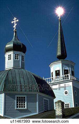 reflection, church, sun, alaska, sitka, russian View Large Photo Image Stock Image - reflection, church, sun, alaska, sitka, russian. Fotosearch