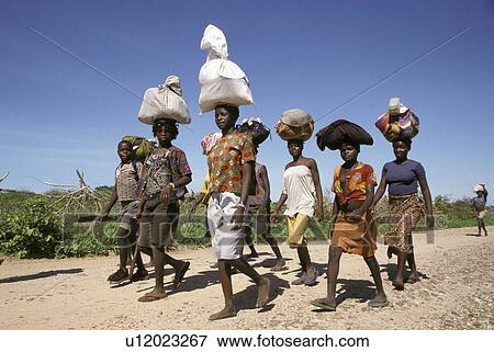 Stock Photo - refugees, fitness, angolan, zambia, person, people. Fotosearch