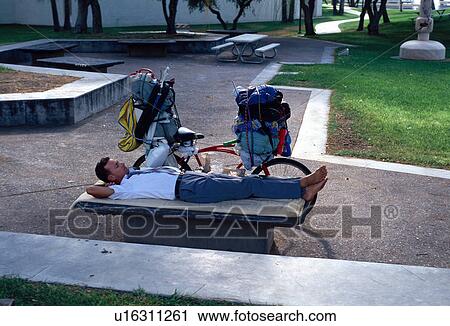 relaxing, bench, park, resting, male View Large Photo Image Stock Image - relaxing, bench, park, resting, male. Fotosearch