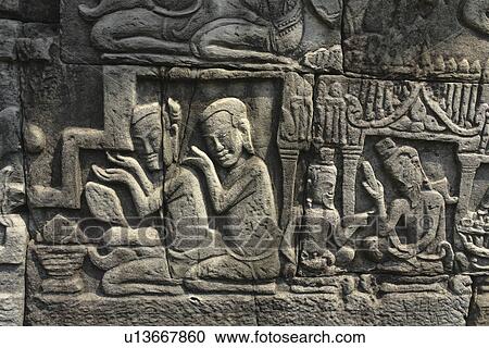 relief, person, bas, detal, cambodia, people View Large Photo Image Stock Image - relief, person, bas, detal, cambodia, people. Fotosearch