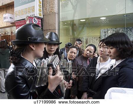 Stock Photograph - sales, shopping, korea, person, pattern, people. Fotosearch
