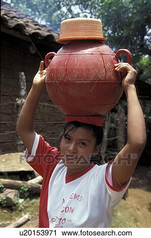 Stock Image - salvador, water, 5055, person, people, woman. Fotosearch