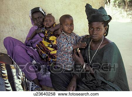 Stock Photo - senegal, person, 3107, women, children, people. Fotosearch