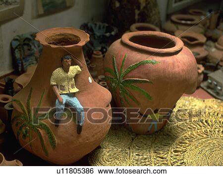 shop, pottery, craft, native, seen, painted View Large Photo Image Stock Photograph - shop, pottery, craft, native, seen, painted. Fotosearch