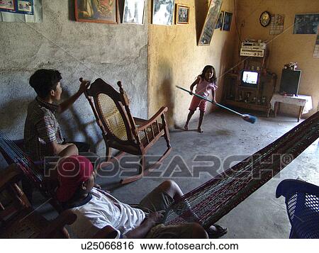 sweeping, house, nicaragua, person, girl, people View Large Photo Image Stock Photograph - sweeping, house, nicaragua, person, girl, people. Fotosearch