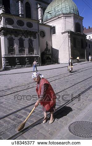 sweeping, people, elderly, 4179, person, woman View Large Photo Image Stock Photo - sweeping, people, elderly, 4179, person, woman. Fotosearch