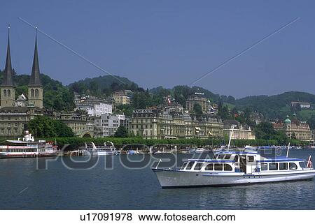 swiss, boat, harbor, through, goes, white View Large Photo Image Stock Photo - swiss, boat, harbor, through, goes, white. Fotosearch