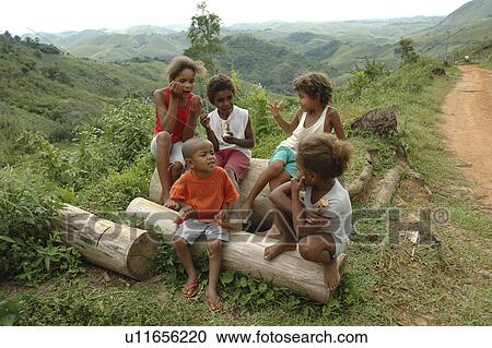 Stock Image - talking, person, kids, brazil, children, people. Fotosearch